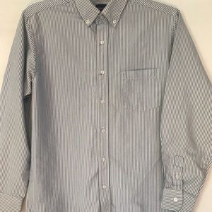 Arrow Classic Button Front Striped Shirt Sz 18